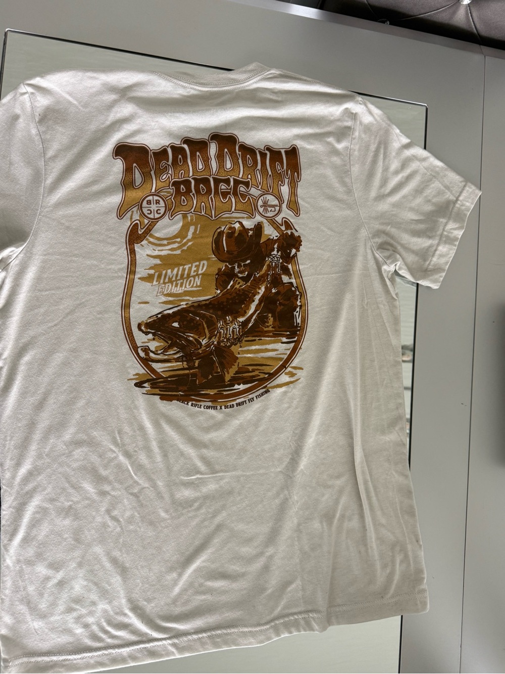 Dead Drift Breed Graphic Tee - White with Brown Print